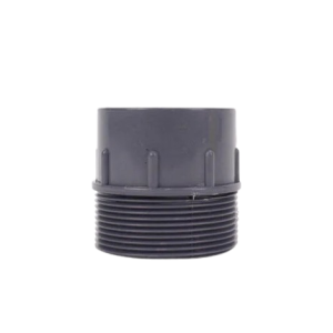 POOL FITTING PVC 50mm ID X 2″ MALE THREADED ADAPTOR (27) (BLACK)