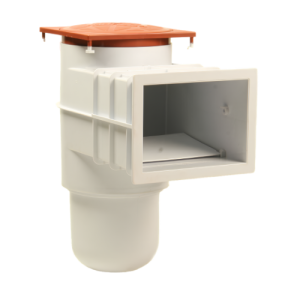 POOL WEIR EARTHECO WHITE WITH FLAP