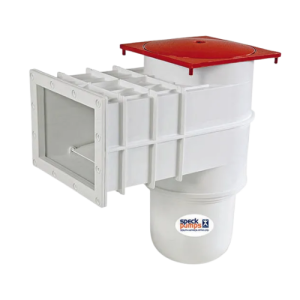 POOL WEIR SPECK GUNITE SMALL WHITE WITH FLAP