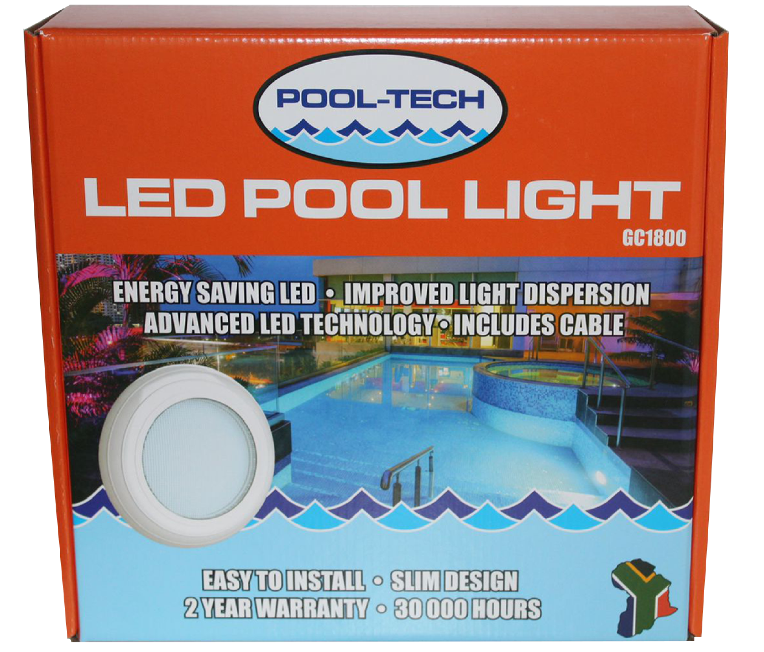 POOL LIGHT LED RETROFIT POOL TECH HAWAIIAN BLUE